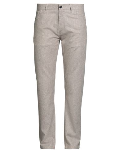 Isaia Man Pants Beige Size 42 Wool, Cashmere, Elastane In Gray