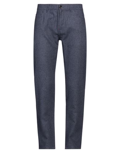 Isaia Man Pants Blue Size 38 Wool, Cotton, Cashmere In Blue