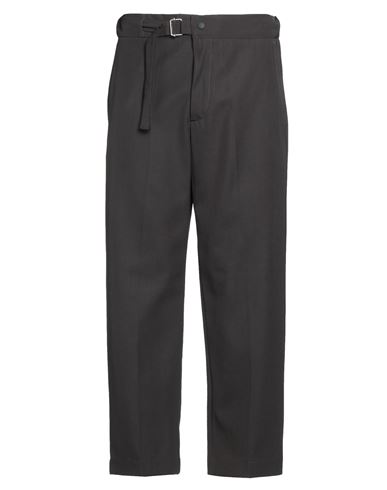 Costumein Man Pants Dark Brown Size 40 Polyester, Virgin Wool In Gray