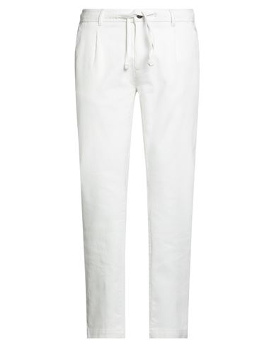 Impure Man Pants White Size Xxl Cotton, Elastane