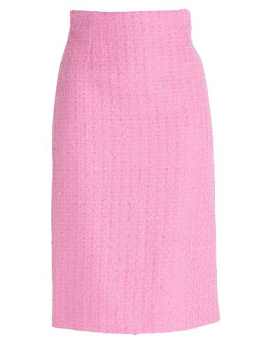 Lardini Woman Midi Skirt Pink Size 10 Cotton, Linen, Viscose, Polyamide In Pink