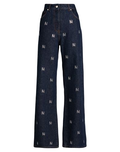 Msgm Woman Jeans Blue Size 8 Cotton In Blue