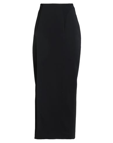 Mugler Woman Maxi Skirt Black Size 8 Viscose, Elastane In Black