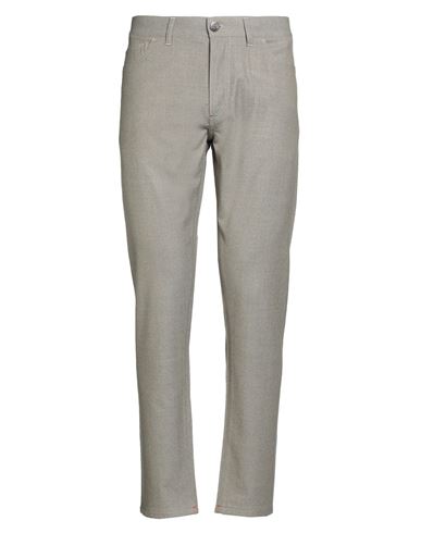 Isaia Man Pants Khaki Size 40 Wool, Polyamide, Elastane In Gray