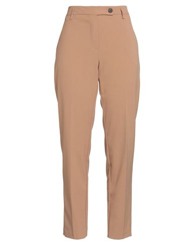 Kaos Woman Pants Camel Size 8 Polyester, Viscose, Elastane