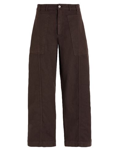 Ymc You Must Create Ymc Women's Peggy High-waisted Twill Trousers In Brown