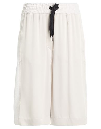 Brunello Cucinelli Woman Shorts & Bermuda Shorts Light Grey Size 3xl Cotton, Acetate, Silk In White