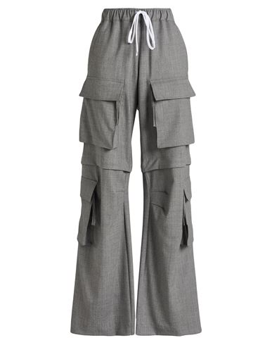 Chb Christian Boaro Woman Pants Grey Size M Virgin Wool, Lycra In Gray