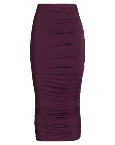 Aniye By Woman Midi Skirt Plum Size 6 Polyamide, Elastane In Purple