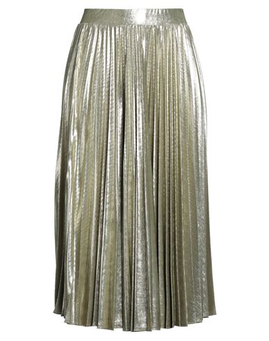 Marella Woman Midi Skirt Gold Size Xl Polyester, Elastane