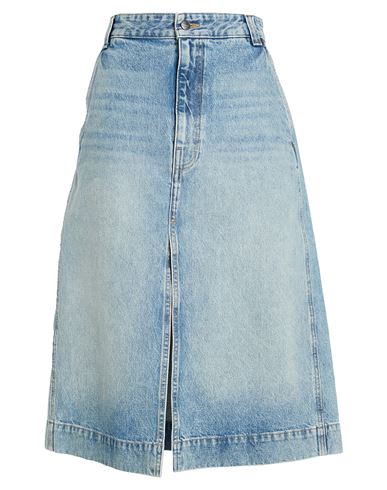 Khaite Woman Denim Skirt Blue Size 26 Cotton