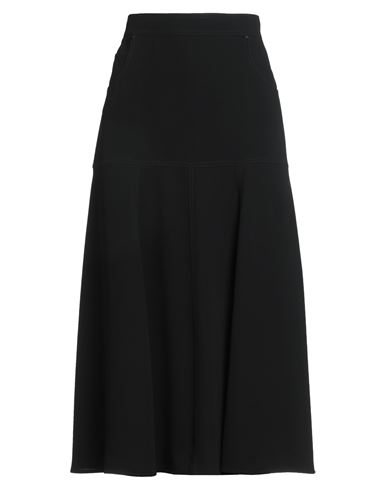 Max Mara Woman Midi Skirt Black Size 10 Triacetate, Polyester