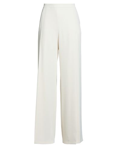 Suoli Woman Pants Cream Size 10 Polyester, Elastane, Viscose, Acetate