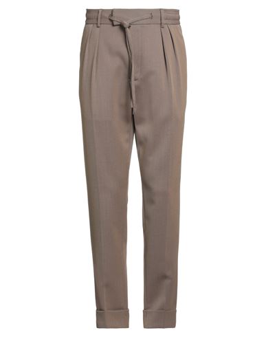Gabriele Pasini Man Pants Light Brown Size 36 Virgin Wool, Polyester, Elastane In Brown
