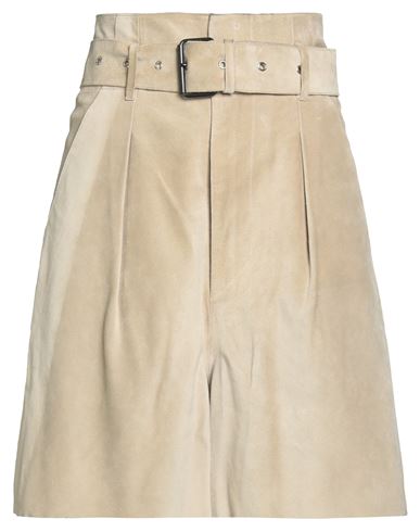 Isabel Marant Woman Shorts & Bermuda Shorts Beige Size 8 Cowhide