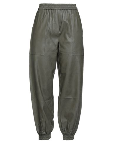 8pm Woman Pants Military Green Size S Polyurethane, Viscose In Green
