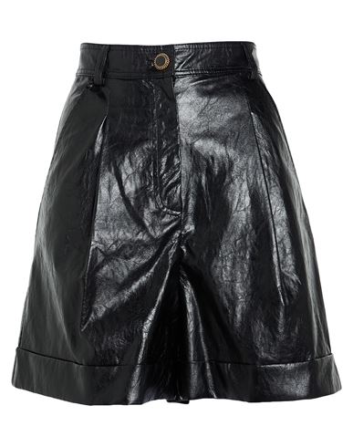 Marella Woman Shorts & Bermuda Shorts Black Size 0 Viscose, Polyester, Cotton, Metallic Fiber