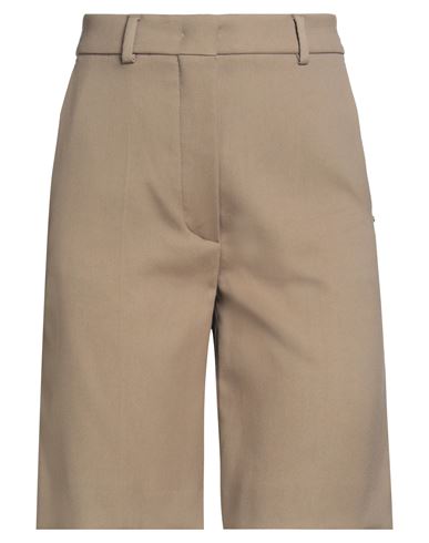 Sportmax Woman Shorts & Bermuda Shorts Light Brown Size 2 Cotton, Viscose