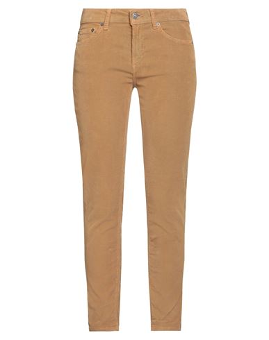 Dondup Woman Pants Camel Size 27 Cotton, Lyocell, Elastane In Brown