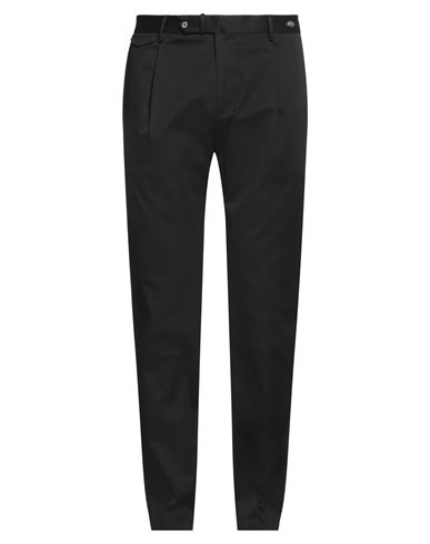 Tagliatore Man Pants Black Size 38 Cotton, Elastane In Black