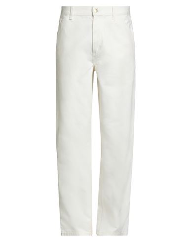 Carhartt Man Pants White Size 31w-32l Organic Cotton In White