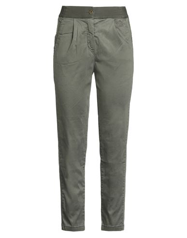 Aeronautica Militare Woman Pants Military Green Size 6 Lyocell, Cotton, Elastane