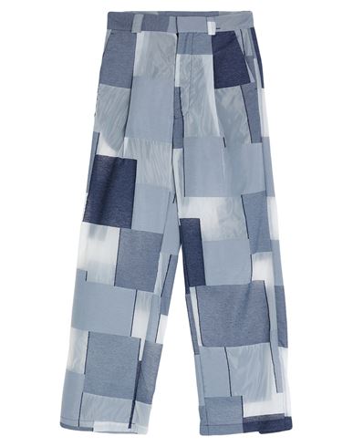 Emporio Armani Man Pants Light Blue Size 34 Cotton, Polyamide, Polyester In Blue