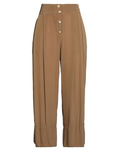 Alessia Santi Woman Pants Khaki Size 6 Viscose In Brown