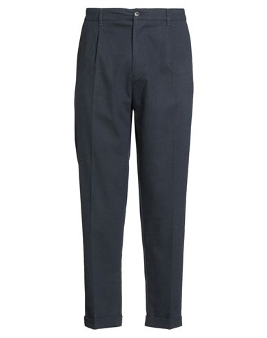 40weft Man Pants Midnight Blue Size 34 Cotton, Polyester, Viscose, Elastane In Blue