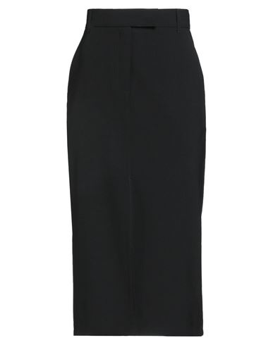 Marella Sport Woman Midi Skirt Black Size 4 Polyester, Virgin Wool, Elastane In Black
