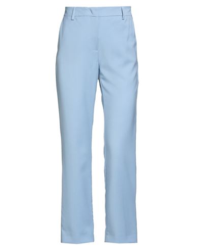 Weekend Max Mara Woman Pants Pastel Blue Size 14 Virgin Wool In Blue