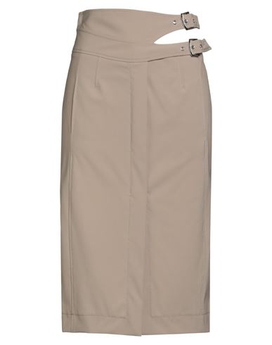Alberta Ferretti Woman Midi Skirt Beige Size 8 Virgin Wool, Elastane In Neutral