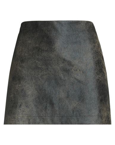 Ottod'ame Woman Mini Skirt Black Size 8 Polyester, Cotton In Black
