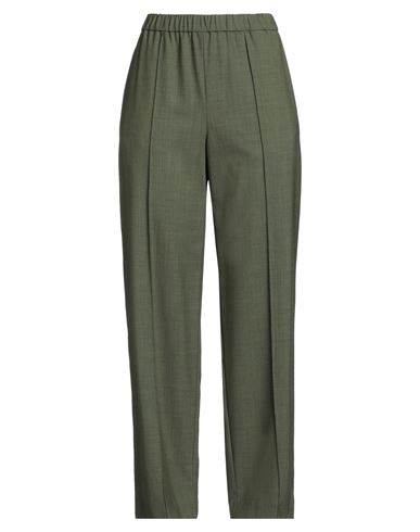 Fabiana Filippi Woman Pants Military Green Size 14 Virgin Wool, Polyamide, Elastane In Green