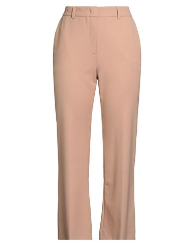 Marella Woman Pants Camel Size 8 Polyester, Virgin Wool, Elastane In Neutral
