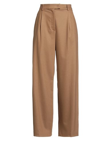Pt Torino Woman Pants Camel Size 10 Virgin Wool, Cashmere, Elastane In Brown