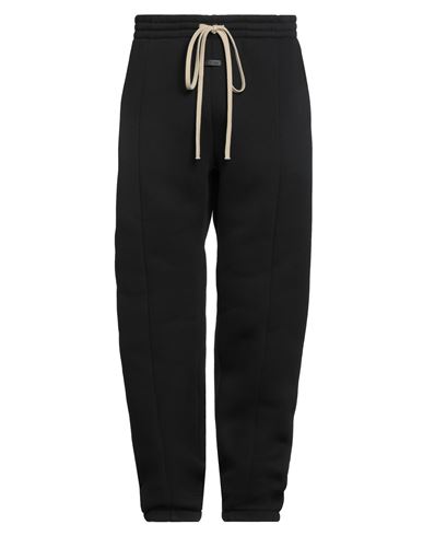 Fear Of God Man Pants Black Size L Cotton, Polyester