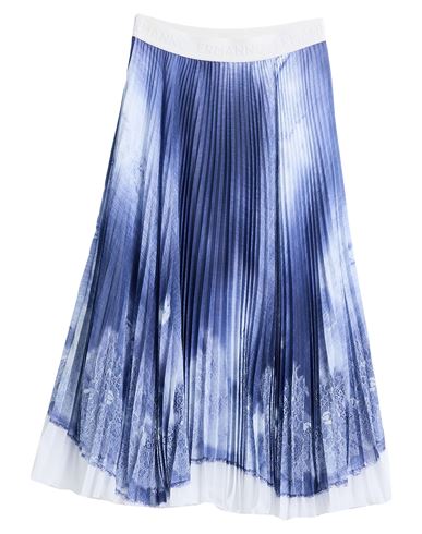 Ermanno Firenze Woman Midi Skirt Blue Size 6 Polyester