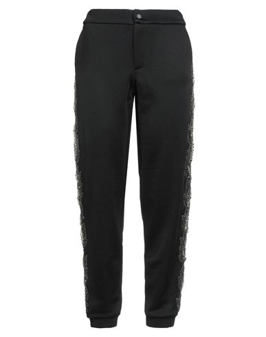 Mr & Mrs Italy Woman Pants Black Size L Viscose, Cotton, Polyamide, Elastane In Black