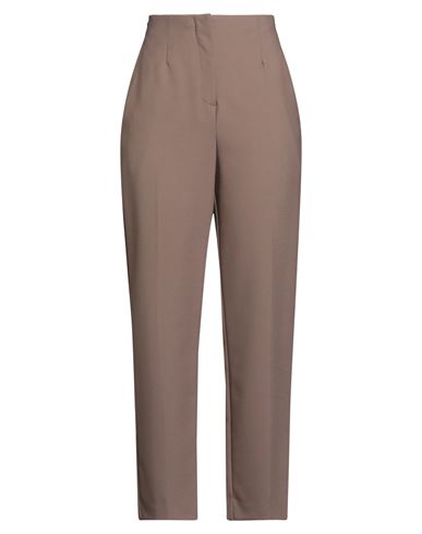 Icona By Kaos Woman Pants Light Brown Size 8 Polyester, Viscose, Elastane