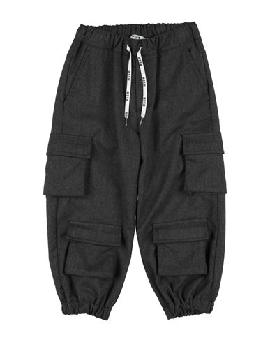 Msgm Toddler Boy Pants Charcoal Size 6 Polyester, Viscose, Elastane In Black