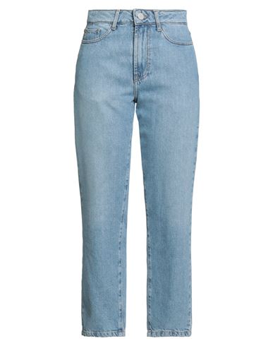 Rohe Róhe Woman Jeans Blue Size 10 Cotton, Recycled Cotton