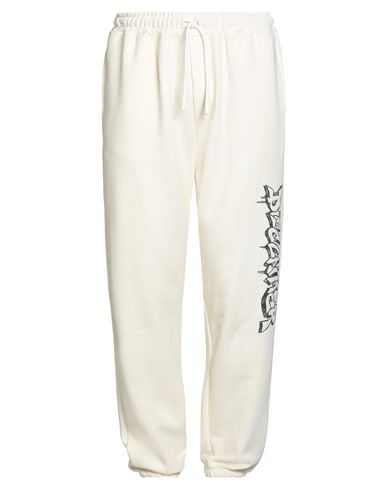 Disclaimer Man Pants Cream Size L Cotton In Neutral