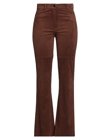D Exterior Flared Pants In Brown