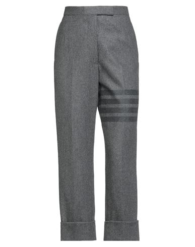 Thom Browne Woman Pants Grey Size 8 Wool, Cashmere