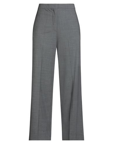 Fabiana Filippi Woman Pants Lead Size 10 Virgin Wool, Polyamide, Elastane In Gray