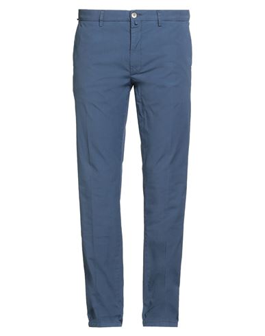 Siviglia Man Pants Navy Blue Size 33 Cotton, Elastane