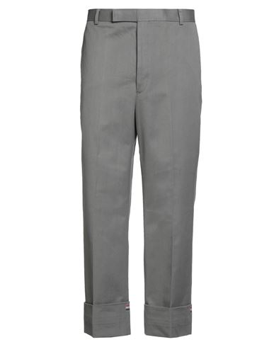 Thom Browne Man Pants Grey Size 4 Cotton