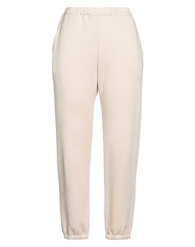 The M .. Woman Pants Beige Size S Cotton, Polyester