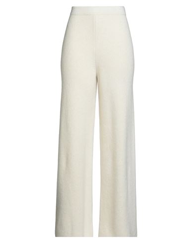 Dondup Woman Pants Off White Size 6 Wool, Polyamide, Viscose, Alpaca Wool, Cashmere In White